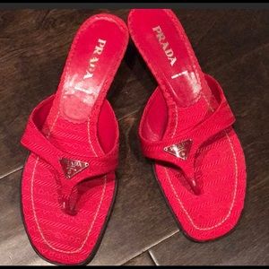 Temp dropRare Auth Prada Red excellent condition❣️